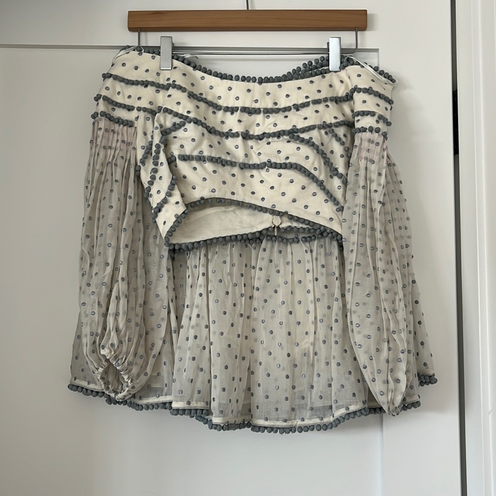 Zimmermann crop top skirt set